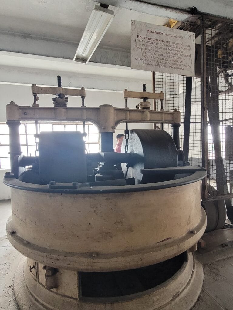 Old industrial machinery at the Bhering Factory in Rio de Janeiro