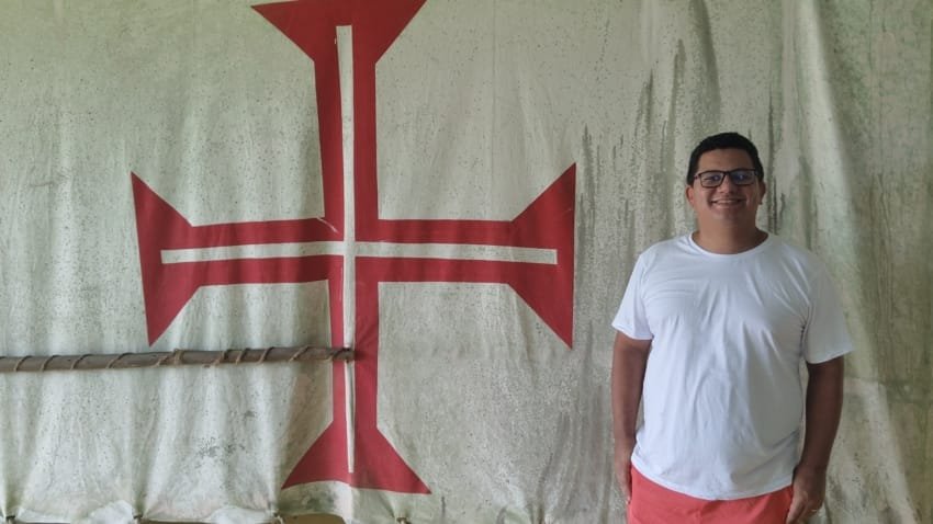 Replica of Pedro Álvares Cabral’s ship at the Discovery Memorial in Porto Seguro Brazil