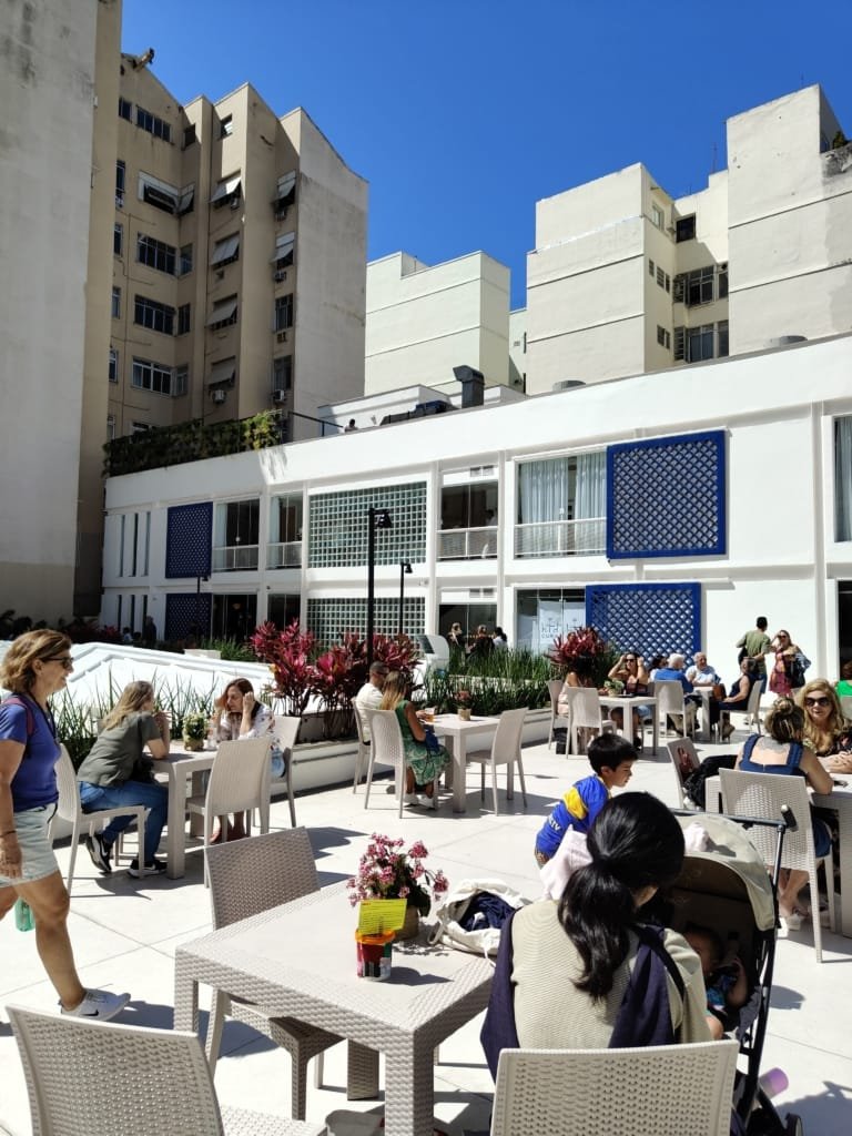 Vista do piso superior do Mercado São José após a reforma