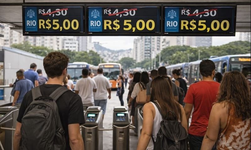 Reajuste na passagem no Rio