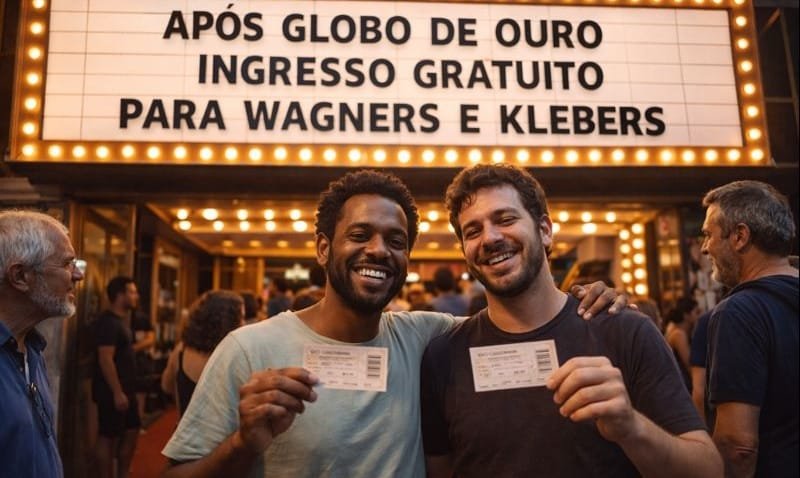 Cinema no Rio de Janeiro oferece ingressos gratuitos após Globo de Ouro.