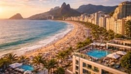 Visão aérea do Rio de janeiro mostrando os melhores os melhores bairros e onde ficar no rio de janeiro em 2026