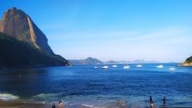 View of Sugarloaf Mountain and Guanabara Bay in Rio de Janeiro, one of the safest and most popular areas for tourists
