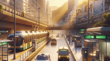 Turistas usando metrô, ônibus e aplicativos de transporte com segurança no Rio de Janeiro