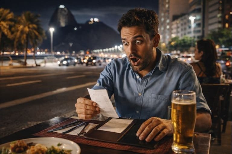 🍽️ Golpes gastronômicos no Rio de Janeiro: taxas abusivas, couvert e cardápio fake (2026) 3 Golpes gastronômicos no Rio de Janeiro envolvendo taxas abusivas e cardápios irregulares