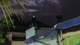 Eventos noturnos no Rio de Janeiro com o Cristo Redentor ao fundo