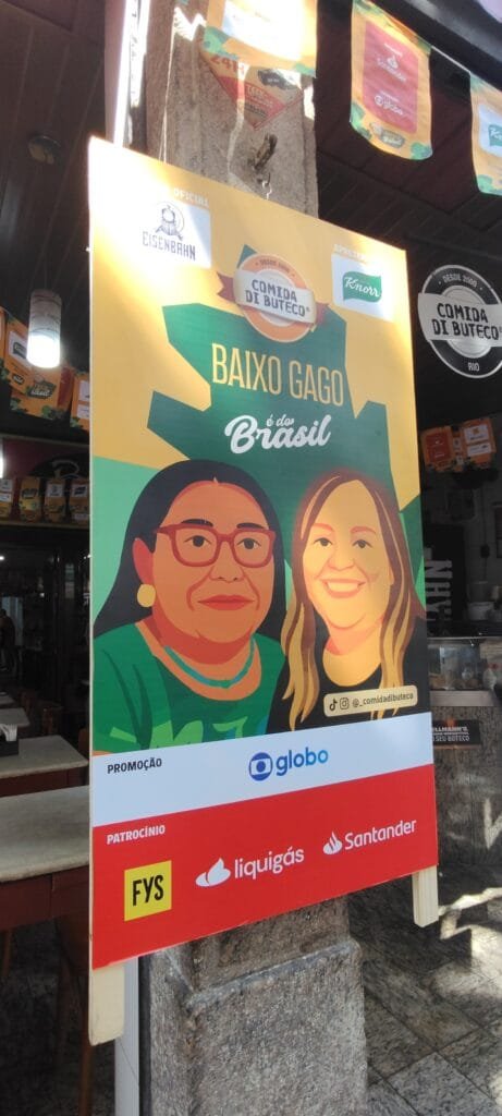 baixo gago rio de janeiro comida di buteco 2026 bar participante placa oficial evento