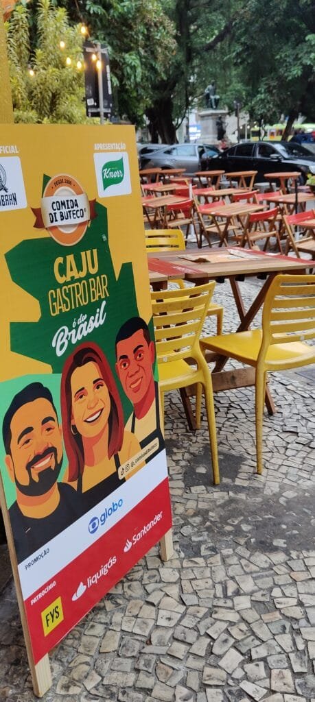 caju gastrobar copacabana rio de janeiro comida di buteco 2026 fachada e area externa