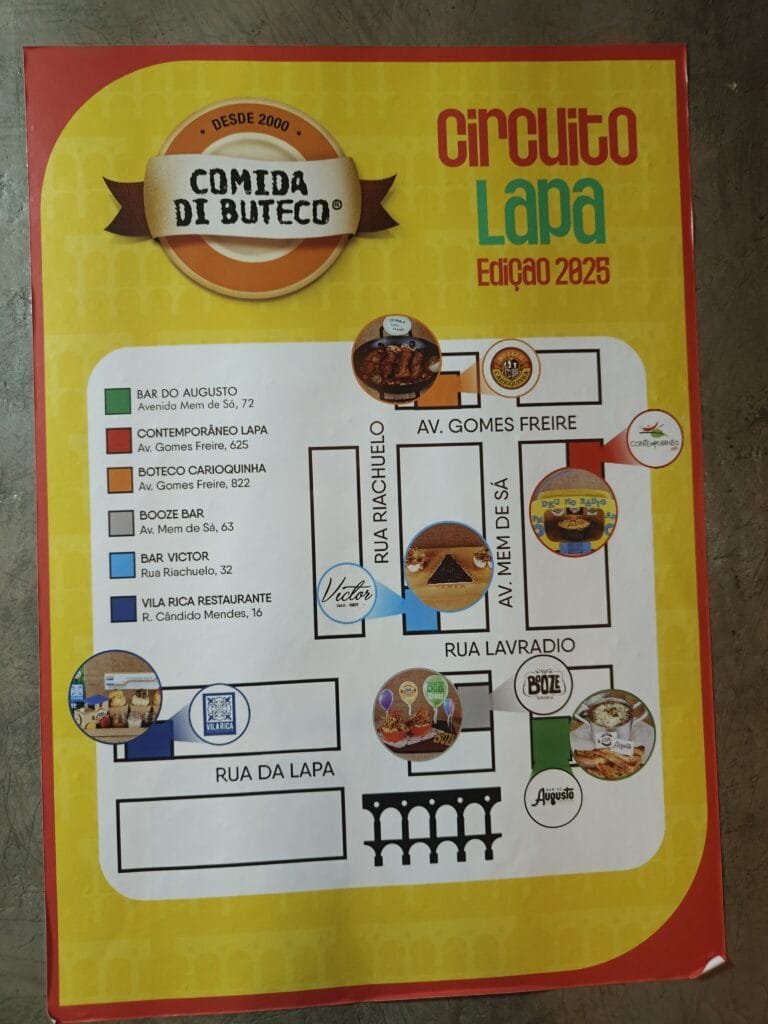 🍻 Comida di Buteco 2026 no Rio de Janeiro: guia completo, bares participantes, mapa e como votar 5 mapa bares lapa comida di buteco roteiro rio de janeiro