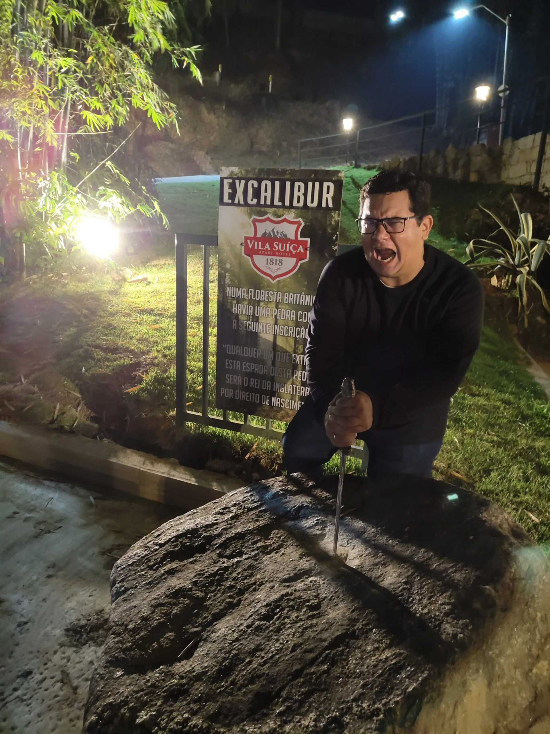 área temática medieval excalibur no hotel vila suíça 1818