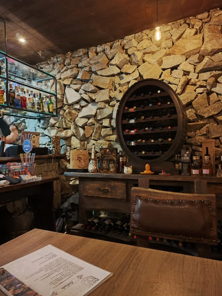interior of the hotel vila suíça 1818 medieval restaurant