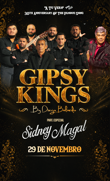 Gipsy Kings e Sidney Magal no Qualistage no Rio de Janeiro em 2026