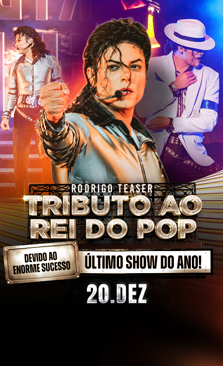 Rodrigo Teaser à Rio 2026 : billets et guide du Tribute to the King of Pop 1 Rodrigo Teaser Tributo ao Rei do Pop no Qualistage em dezembro de 2026