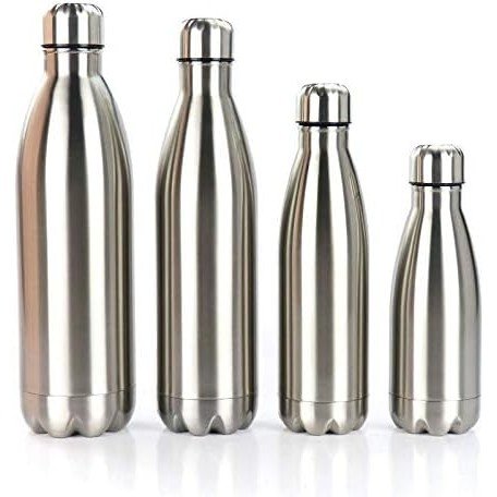 Garrafa t&eacute;rmica de a&ccedil;o inox para praia e passeios no Rio