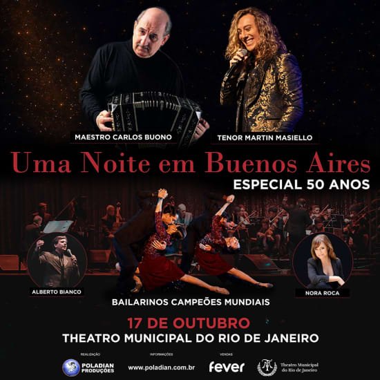 Uma Noite em Buenos Aires no Rio 2026: ingressos, dress code e guia 1 Uma Noite em Buenos Aires no Theatro Municipal